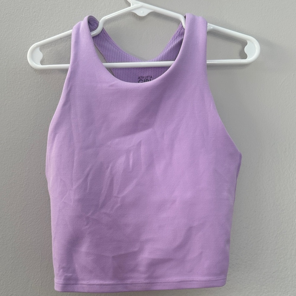 Athleta Girl Purple Athletic Tank Top size S
